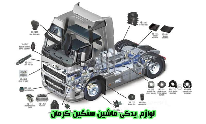 لوازم یدکی ماشین های سنگین و نیمه سنگین در کرمان