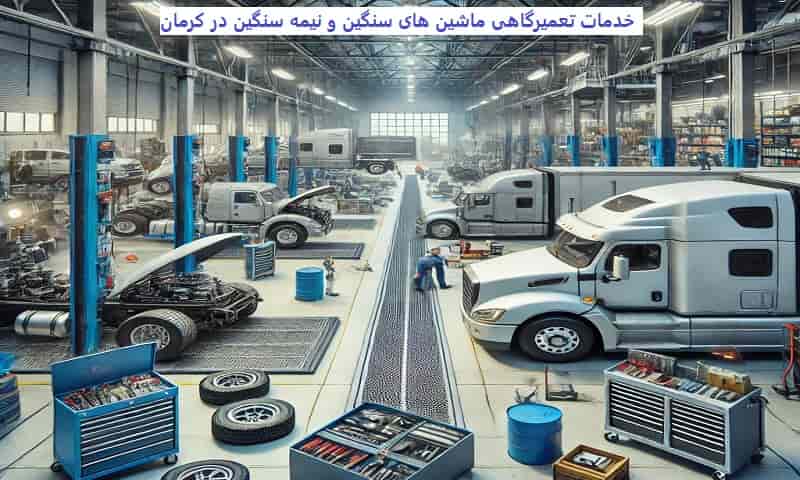 خدمات تعمیرگاهی ماشین های سنگین و نیمه سنگین در کرمان