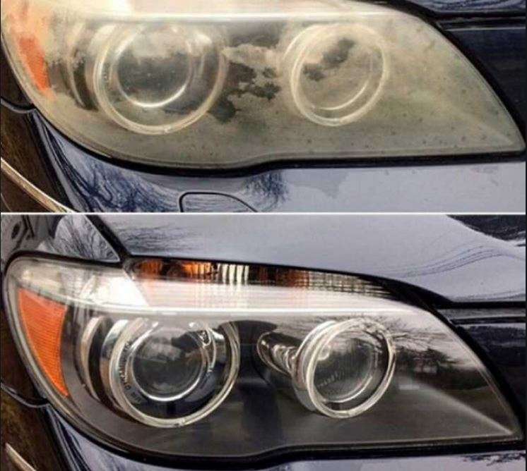 رفع کدری چراغ خودرو