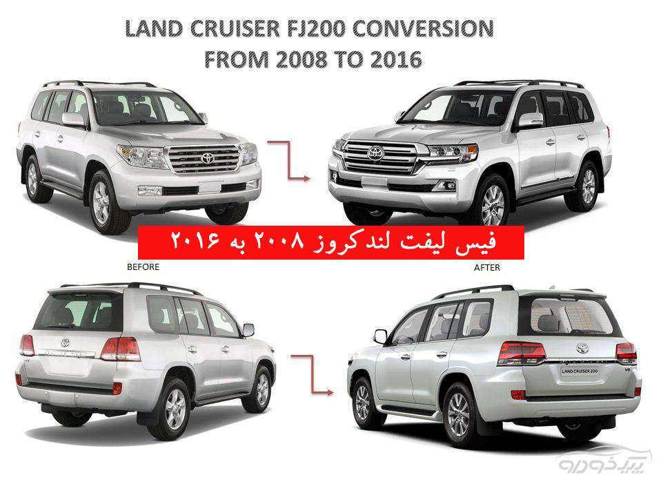 فیس لیفت تویوتا لندکروز در تهران فیس لیفت تویوتا لندکروز در تهران